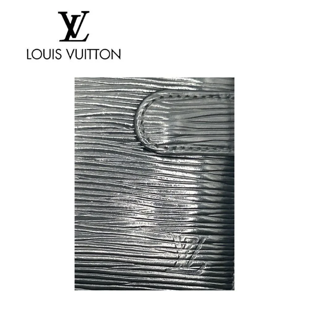 Louis Vuitton VINTAGE 1997 Epi Black Leather Bifold‎ Compact Wallet
